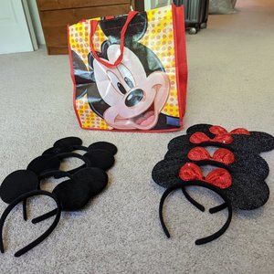 Mouse Ears Headband - 8 Pack - W/ tote gift